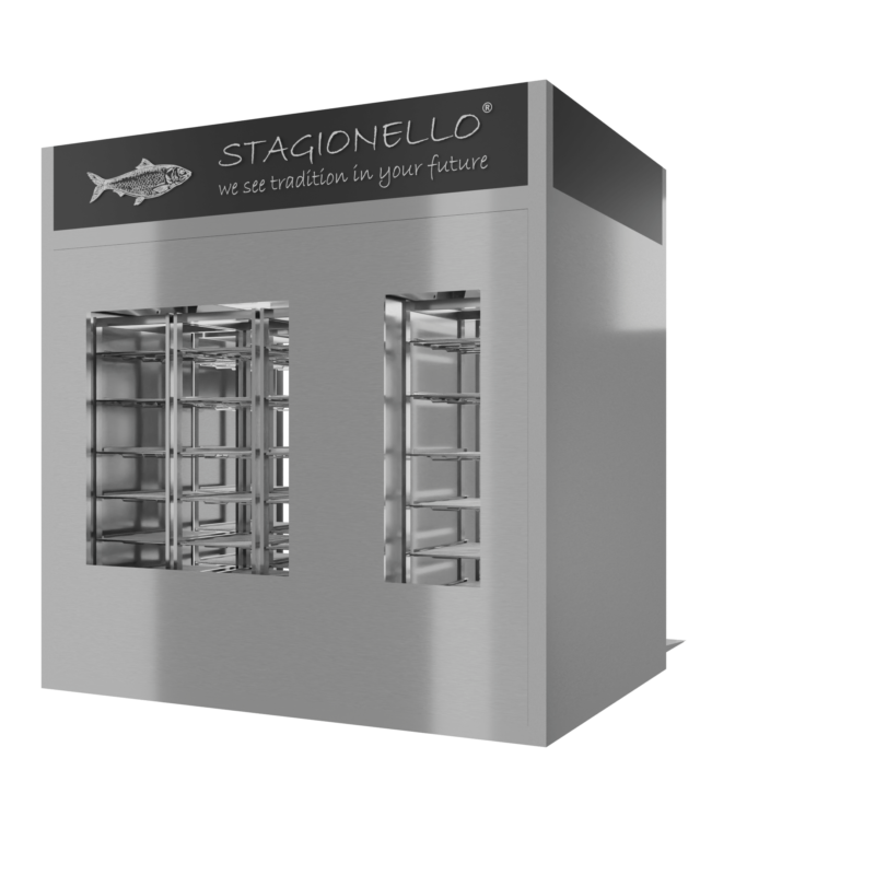 Stagionello® Fish Curing Device 200/600 Kg Walk-in due vetri - immagine 4