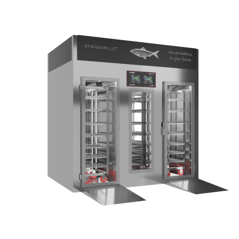 Stagionello® Fish Curing Device 200/600 Kg Walk-in due vetri - immagine 3