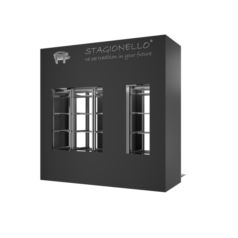 Stagionello® Salami Curing Device 100/300 Kg Walk-in 2 vetri - immagine 2